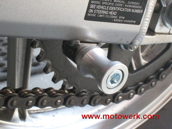 Swingarm Spools for Kawasaki 10 mm (Final Sale - Floor Model w/mismatched screws)